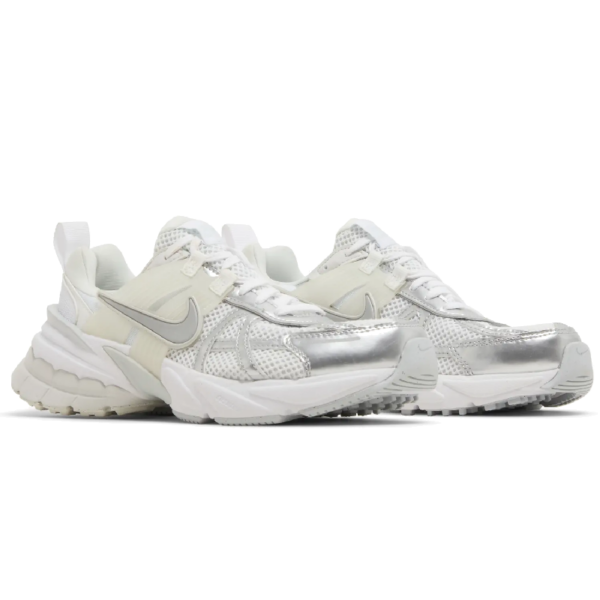 Nike V2K Run Metallic Silver White (Women's)