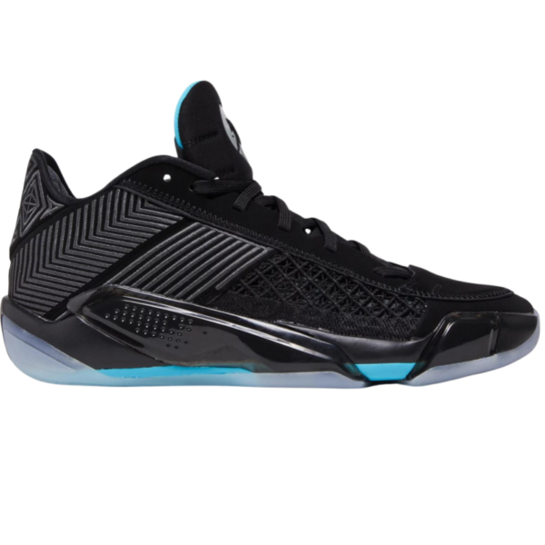 Jordan 38 Low Black Gamma Blue (Translucent Sole)