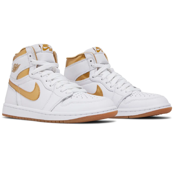 Jordan 1 Retro High OG Metallic Gold (Women's) - Image 5