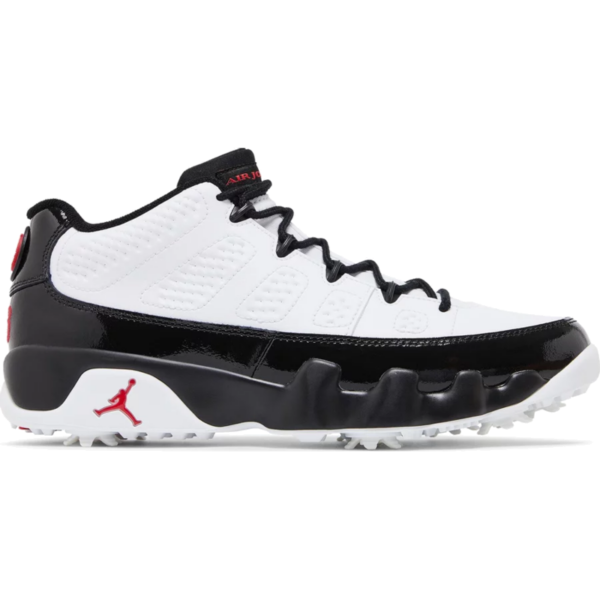 Jordan 9 Retro Low Golf White Black True Red