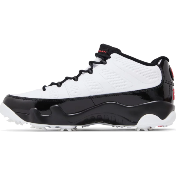 Jordan 9 Retro Low Golf White Black True Red