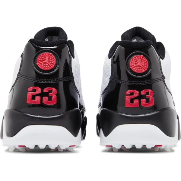 Jordan 9 Retro Low Golf White Black True Red