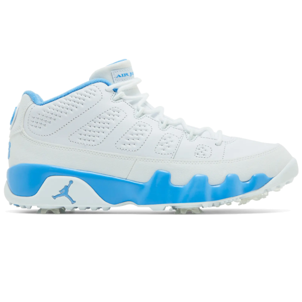 Jordan 9 Retro Low Golf White University Blue