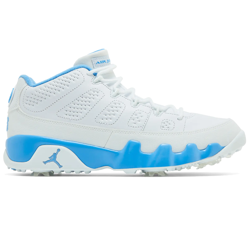 Jordan 9 Retro Low Golf White University Blue