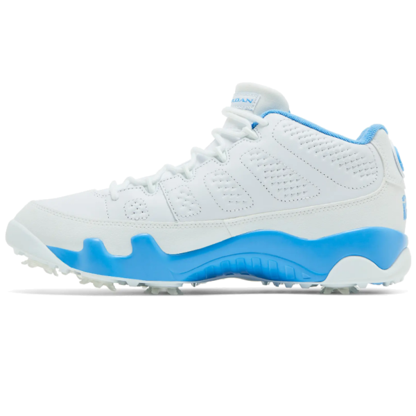 Jordan 9 Retro Low Golf White University Blue