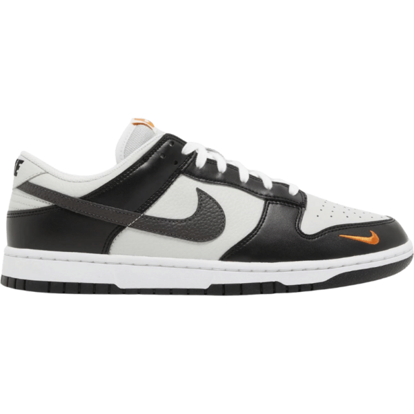 Nike Dunk Low Black Total Orange Mini Swoosh