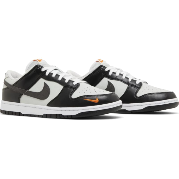 Nike Dunk Low Black Total Orange Mini Swoosh