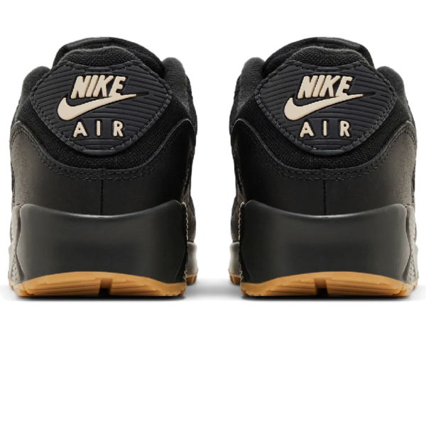 Nike Air Max 90 Black Smoke Grey Gum Reflective