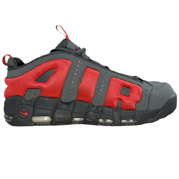 Nike Air More Uptempo Low Dark Grey Light Crimson