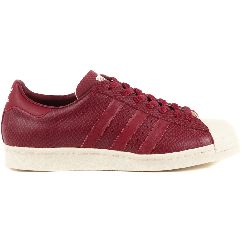 adidas Superstar 80s atmos Burgundy Snake