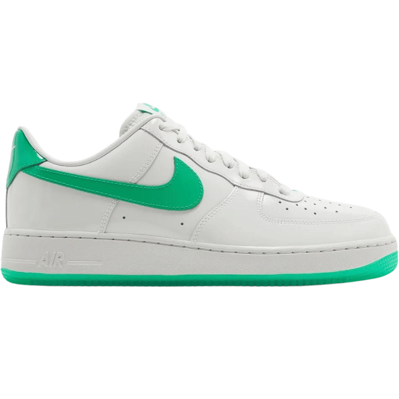 Nike Air Force 1 Low '07 Patent Platinum Tint Stadium Green