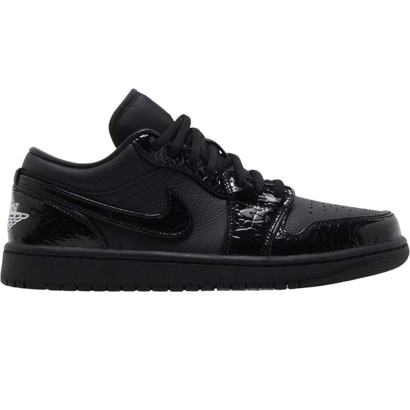 Jordan 1 Low SE Patent Elephant Black (Women's)