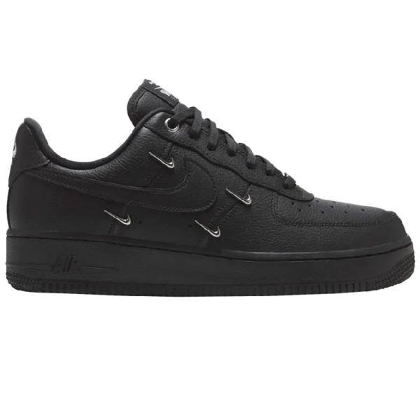 Nike Air Force 1 Low '07 LX Black Silver Mini Swoosh (Women's)