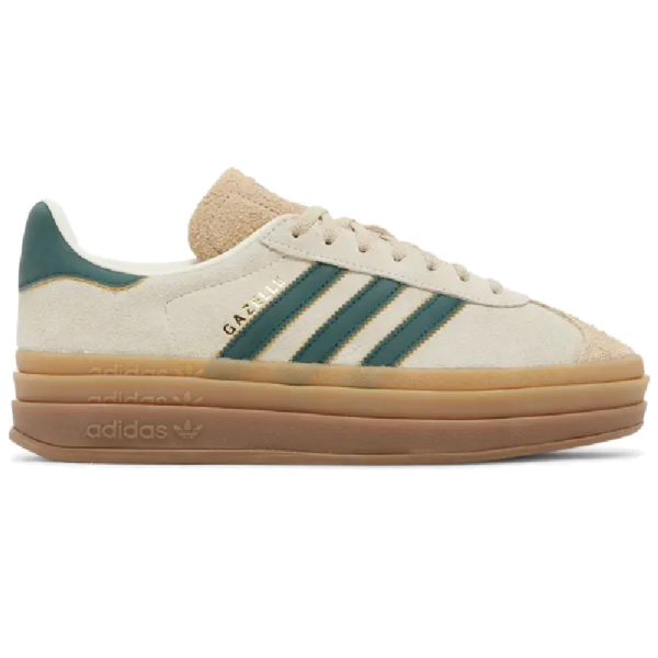 adidas Gazelle Bold Magic Beige Collegiate Green (Women's)