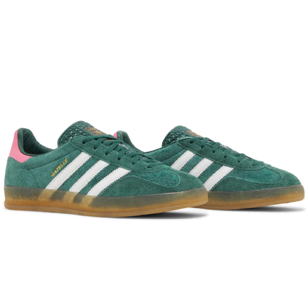 adidas Gazelle Indoor Collegiate Green Lucid Pink (Women's) - Image 5