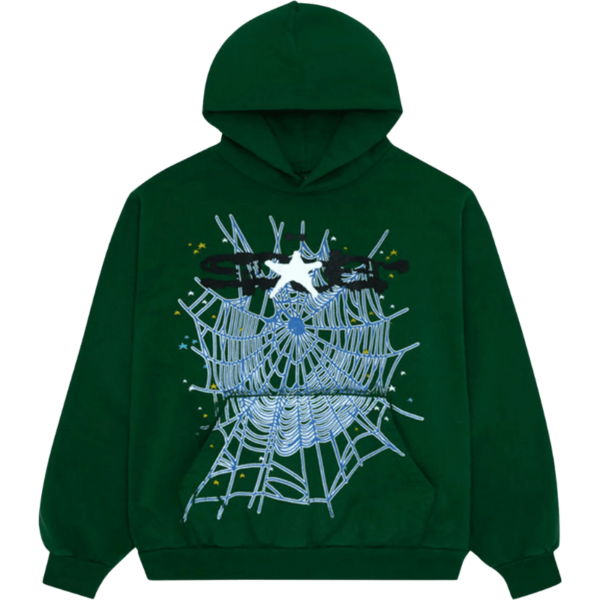 Sp5der Web Hoodie 'Hunter Green'