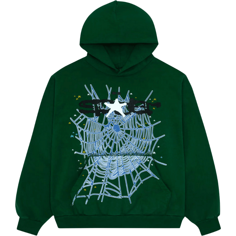 Sp5der Web Hoodie 'Hunter Green'