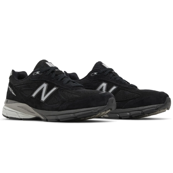 New Balance 990v4 MiUSA Black Silver - Image 5