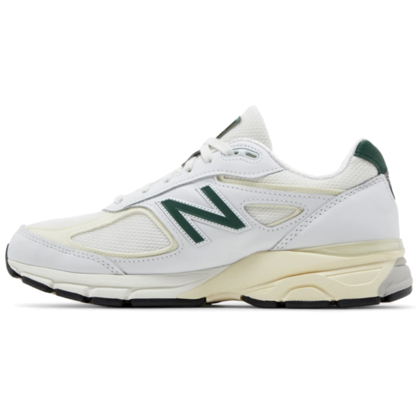 New Balance 990v4 MiUSA White Green