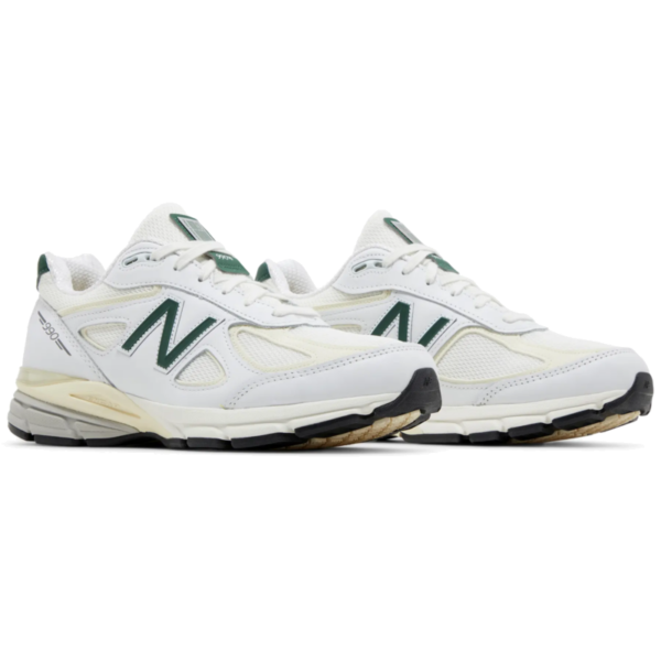 New Balance 990v4 MiUSA White Green