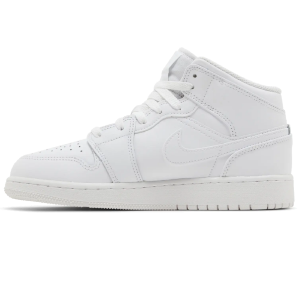 Jordan 1 Mid Triple White (2023) (GS) - Image 2