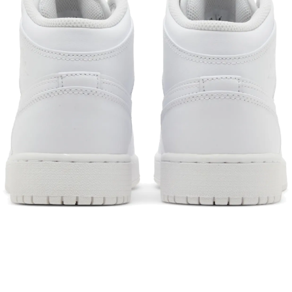 Jordan 1 Mid Triple White (2023) (GS) - Image 4