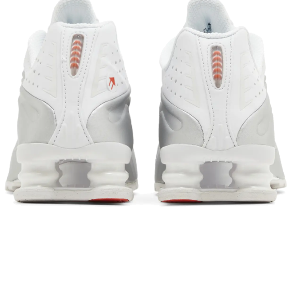 Nike Shox R4 White Metallic Silver (Women's) - Image 4