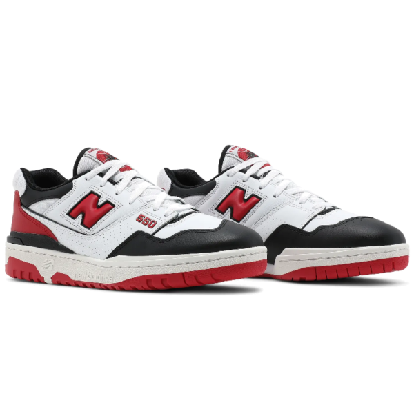 New Balance 550 White Red Black - Image 5