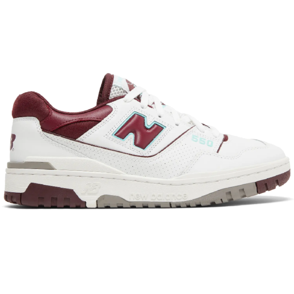 New Balance 550 Burgundy Cyan