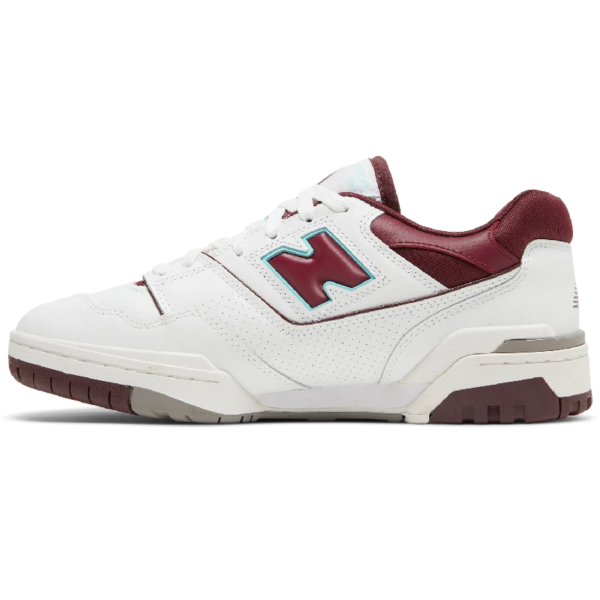 New Balance 550 Burgundy Cyan - Image 2