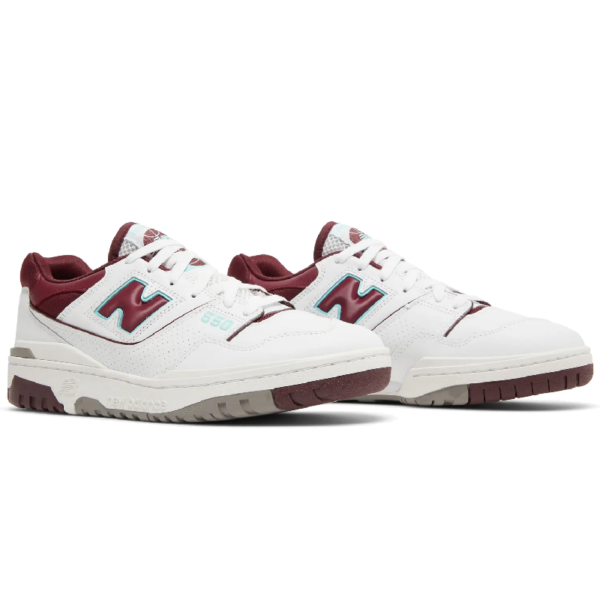 New Balance 550 Burgundy Cyan - Image 5