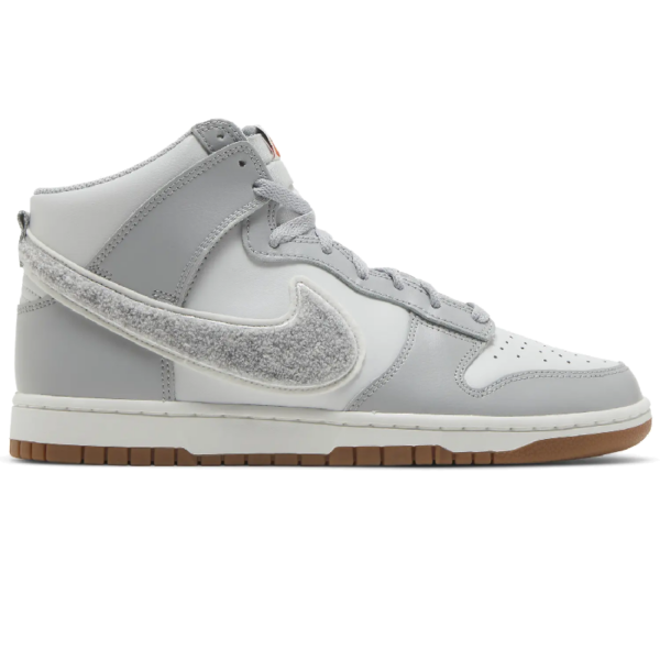 Nike Dunk High University Chenille Swoosh Light Smoke Grey