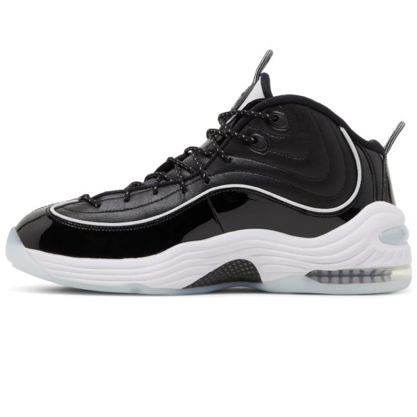 Nike Air Penny 2 Black Patent Football Grey - Image 2