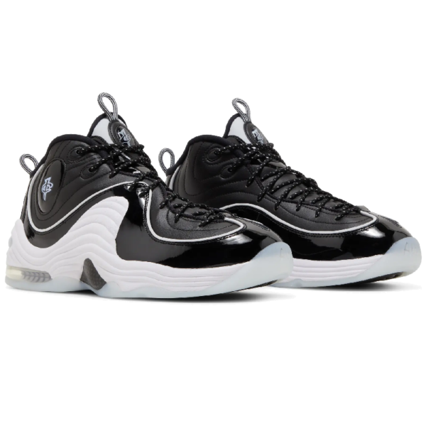 Nike Air Penny 2 Black Patent Football Grey - Image 5