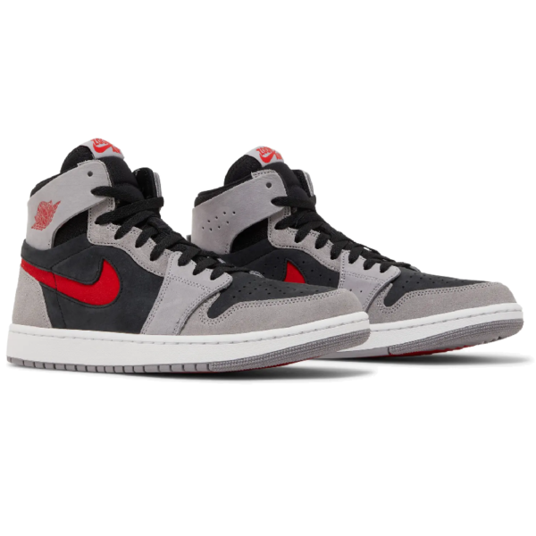 Jordan 1 High Zoom Air CMFT 2 Black Fire Red Cement - Image 2