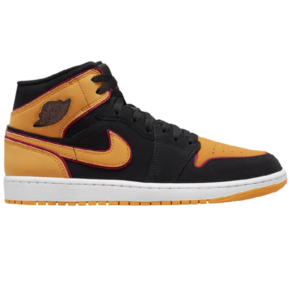 Jordan 1 Mid Fat Tongue Black Orange