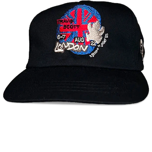 Travis Scott Road to Utopia Las Vegas O2 Live Union Jack Hat Black