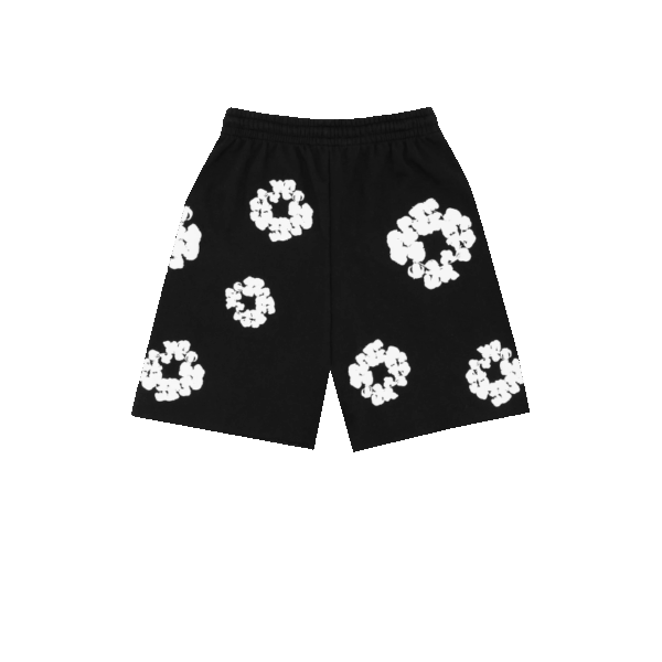 Denim Tears The Cotton Wreath Shorts Black/White - Image 2