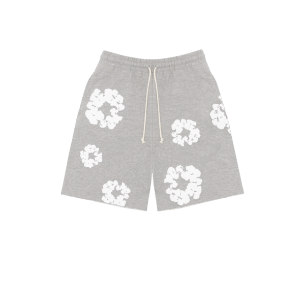 Denim Tears The Cotton Wreath Shorts Grey/White
