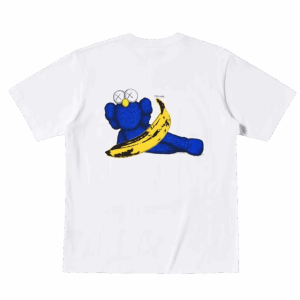 Kaws x Uniqlo x Warhol Banana T-shirt White - Image 2