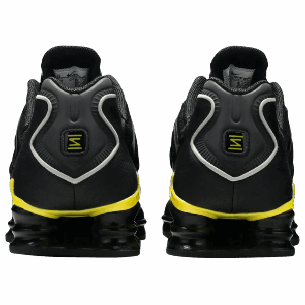 Nike Shox TL Black Dynamic Yellow Metallic Silver - Image 4