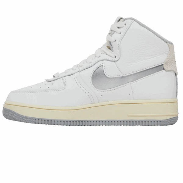 Nike Air Force 1 High Sculpt White Silver (Women's) - Image 2