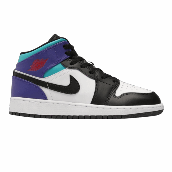 Jordan 1 Mid White True Red Aquamarine Black (GS)