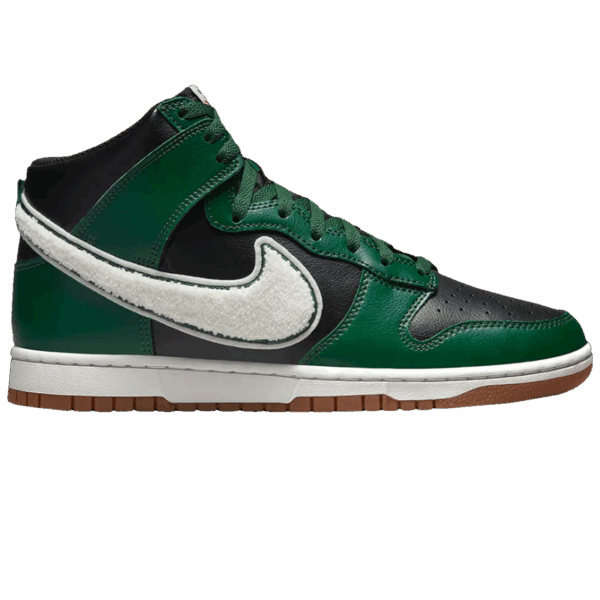 Nike Dunk High Chenille Swoosh Black Green
