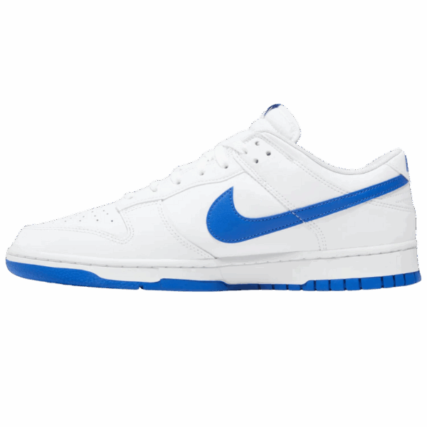 Nike Dunk Low White Hyper Royal - Image 2