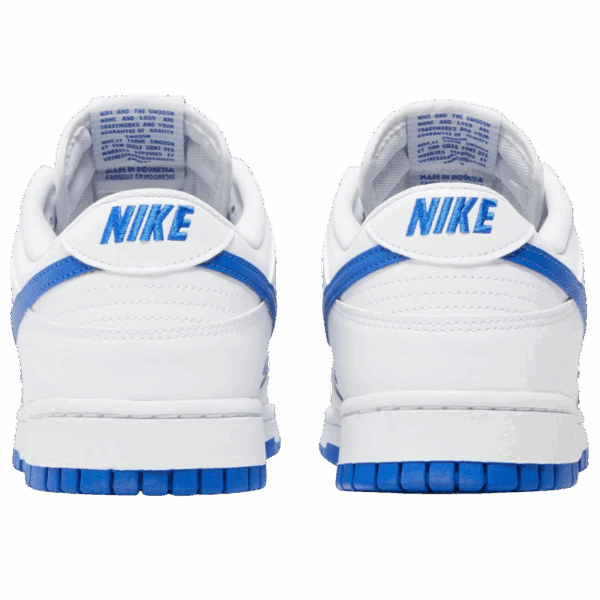 Nike Dunk Low White Hyper Royal - Image 4