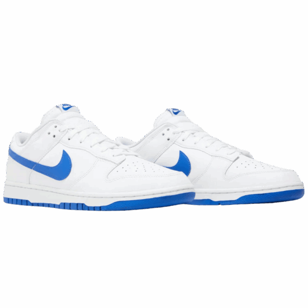 Nike Dunk Low White Hyper Royal - Image 5
