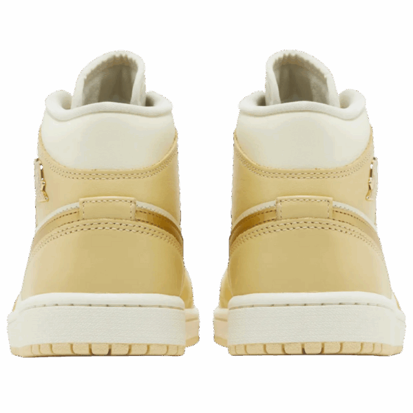 Jordan 1 Mid SE Pale Vanilla Metallic Gold (Women's) - Image 4