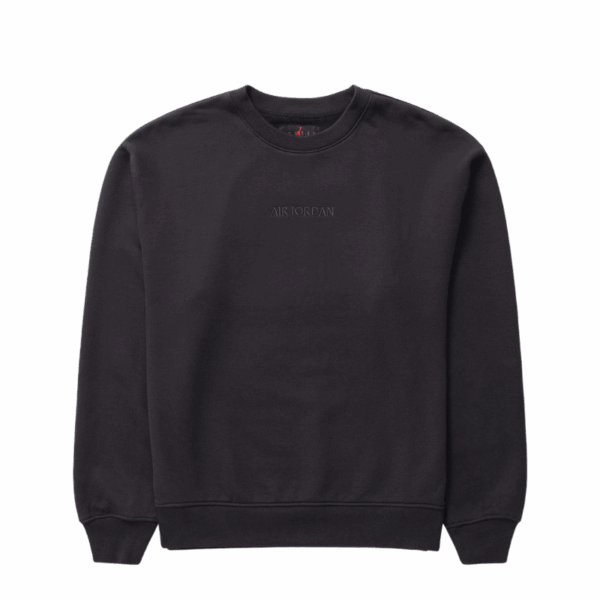 Jordan Wordmark Fleece Crewneck Off Noir