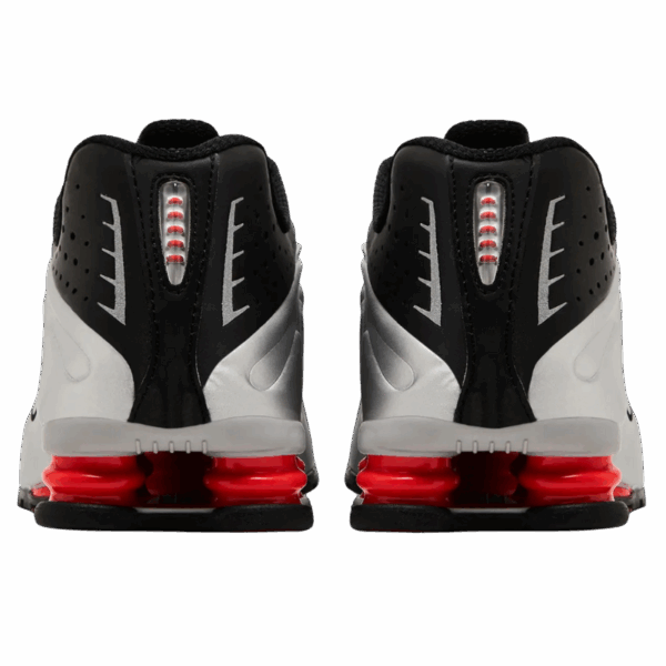 Nike Shox R4 Black Metallic Silver (2025) - Image 4